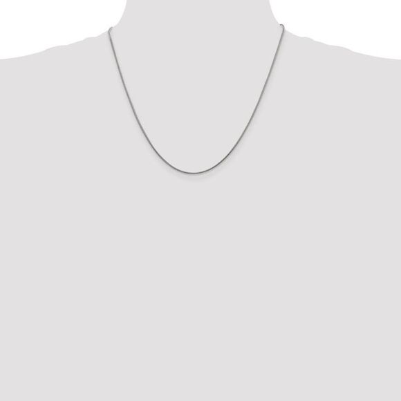 1.2mm Sterling Silver, Round Solid Snake Chain Necklace, 20 Inch - Picture 3 of 8